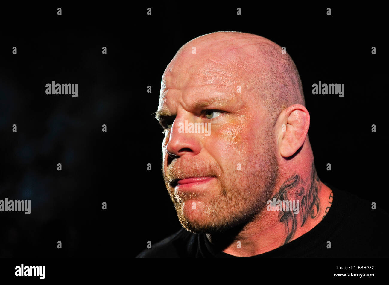 Arti marziali miste combattente gabbia Jeff Monson nell'anello Foto Stock