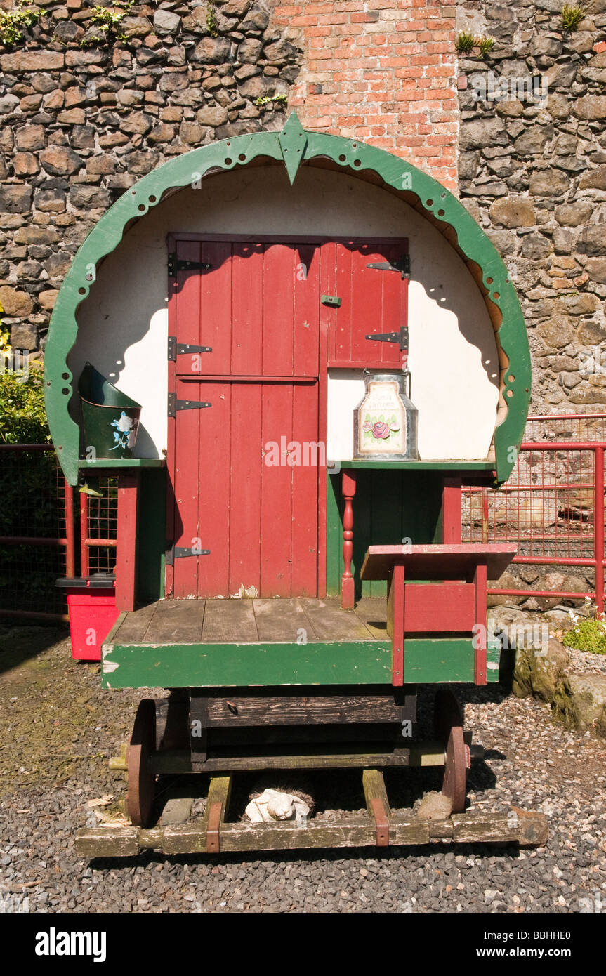 Tradizionale gypsy caravan Foto Stock