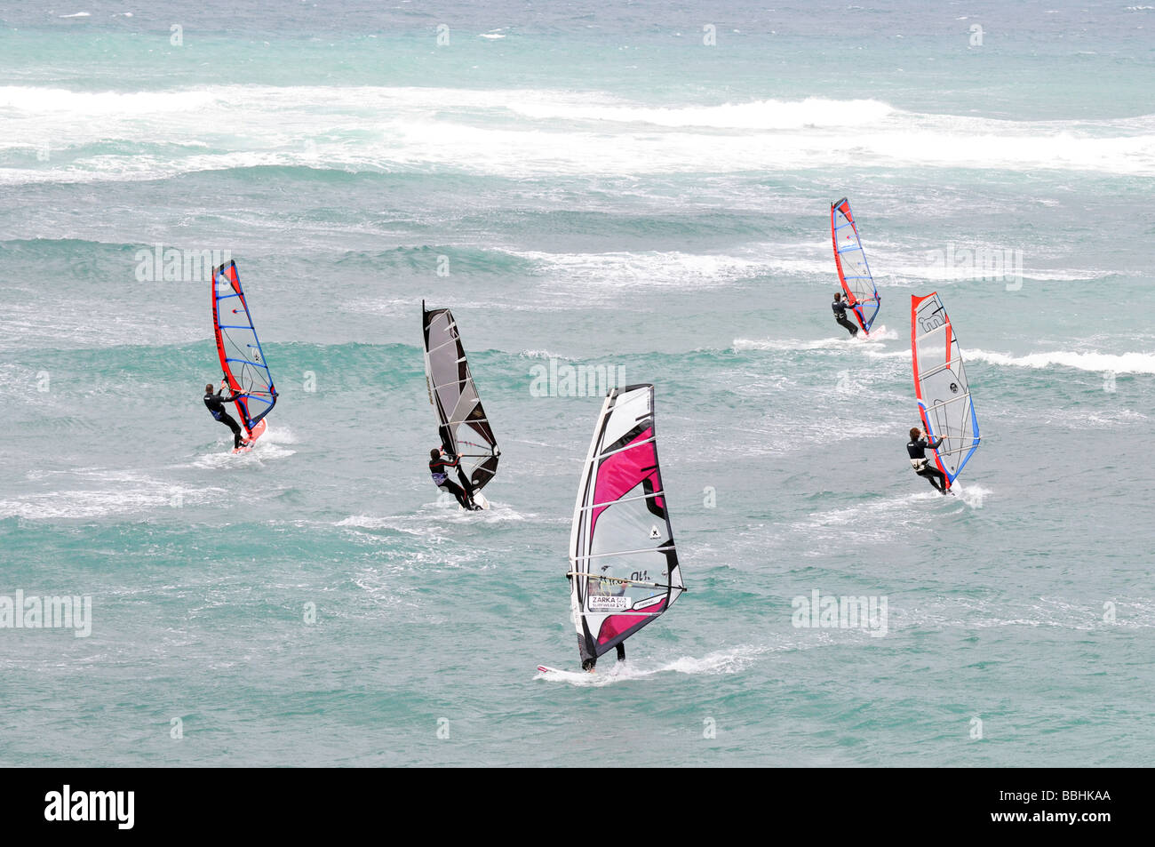 Israele Tel Aviv wind surf Foto Stock