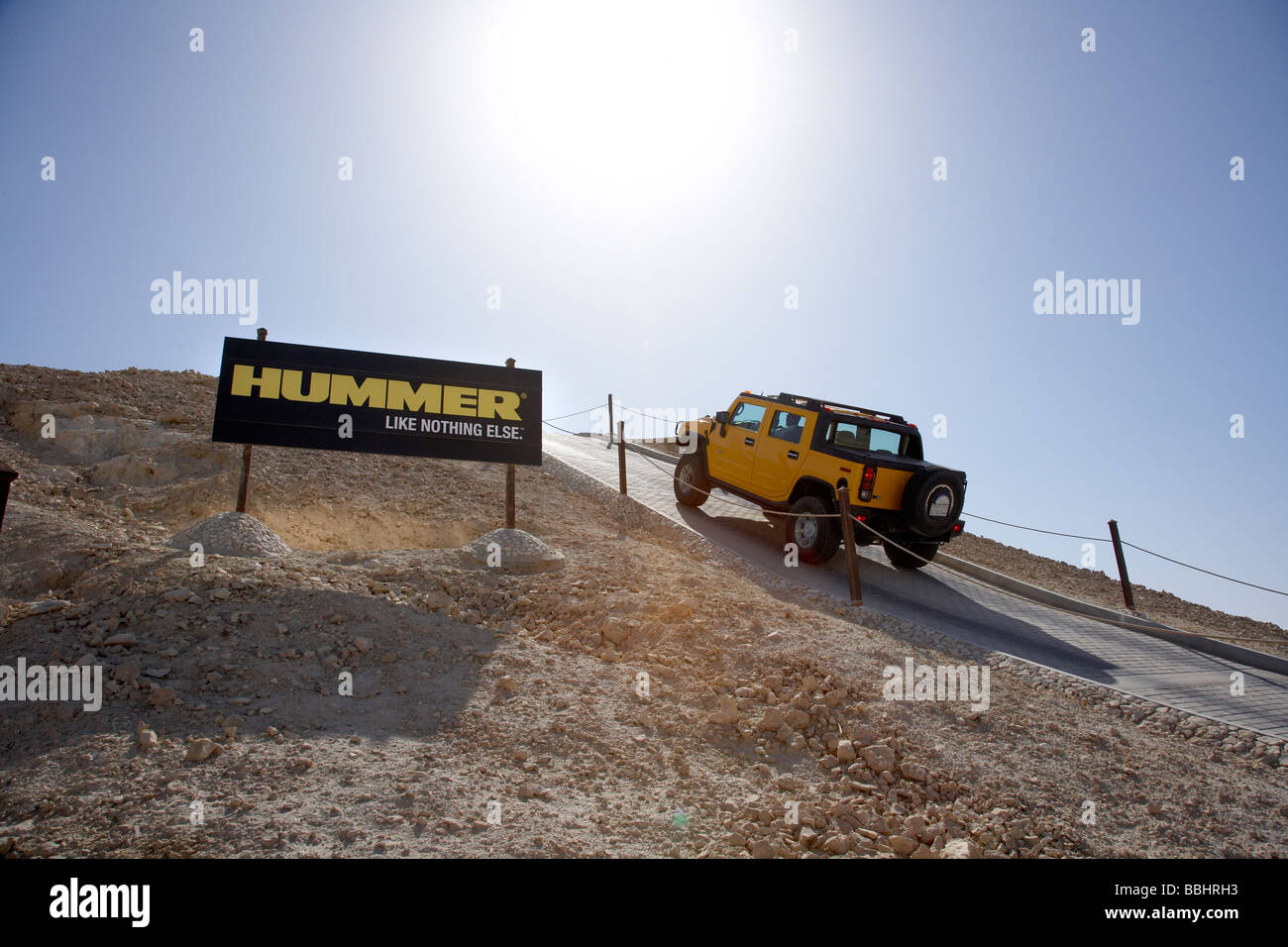 Hummer H2 al Bahrain circuito Interantional Foto Stock