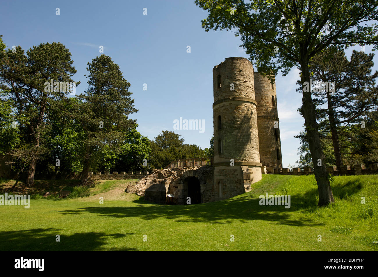 Castello di Wentworth e giardini Stainborough Barnsley Foto Stock