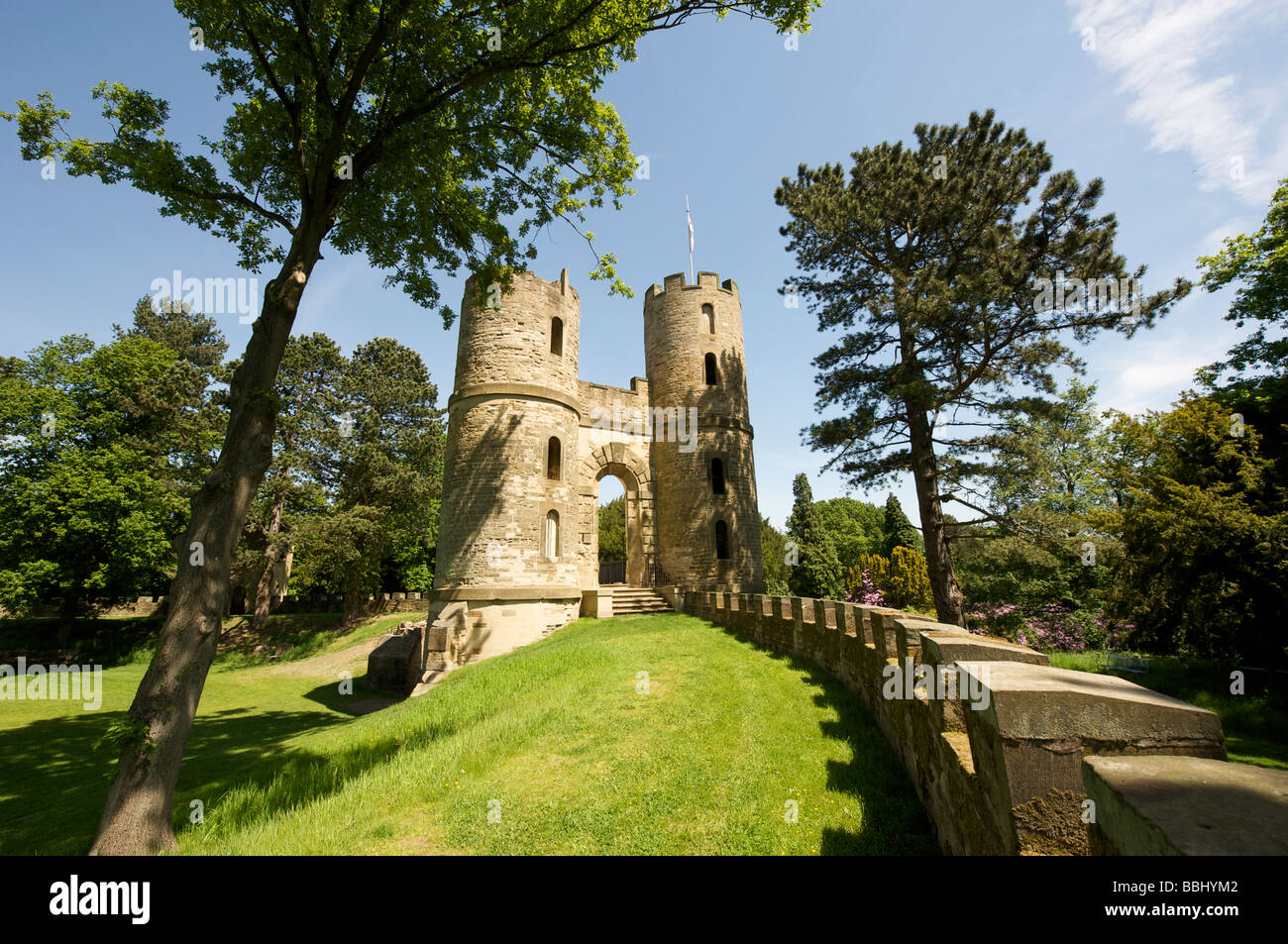 Castello di Wentworth e giardini Stainborough Barnsley Foto Stock