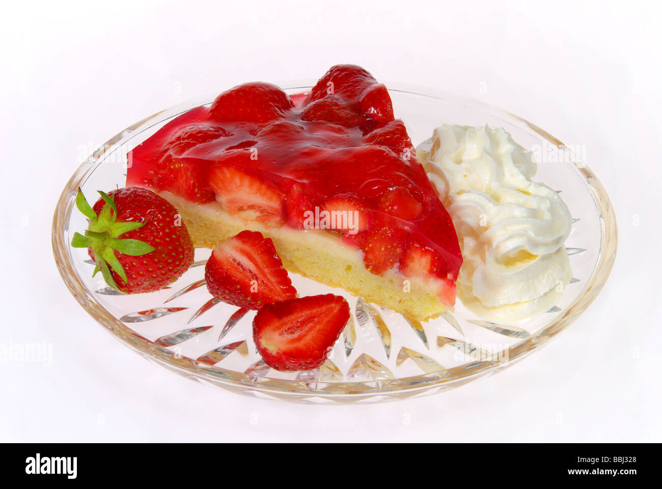 Erdbeertorte torta di fragole 03 Foto Stock