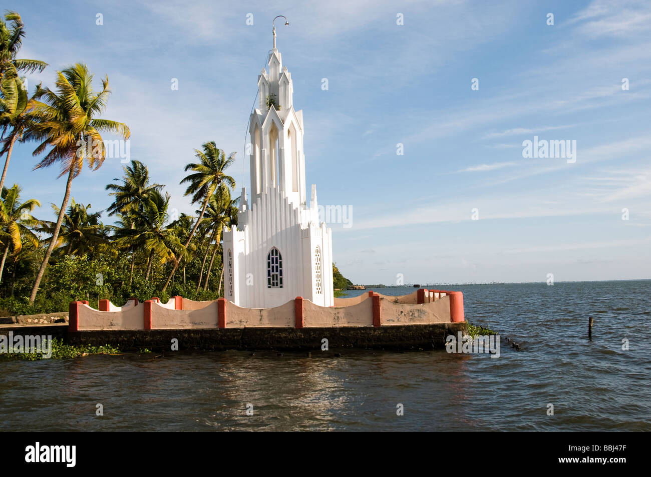 La chiesa della Santa Croce in Kerala, India, Asia Foto Stock