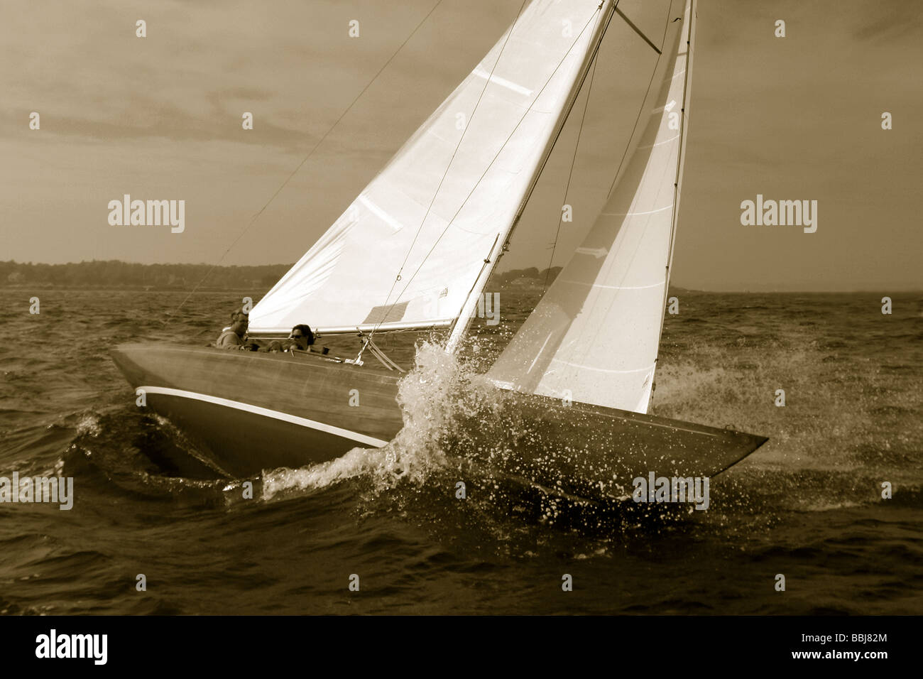 Classic Yacht a vela Foto Stock