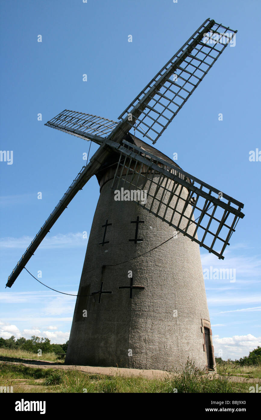 Bidston Windmill Bidston Hill, il Wirral, Merseyside, Regno Unito Foto Stock