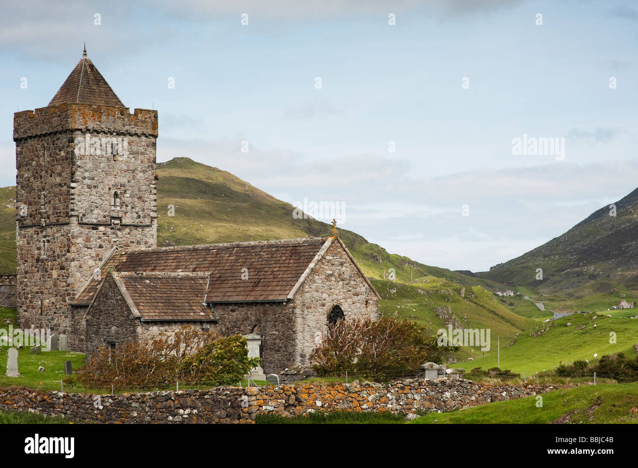 St Clements Chiesa, Rodel, Isle of Harris, Ebridi Esterne, Scozia Foto Stock