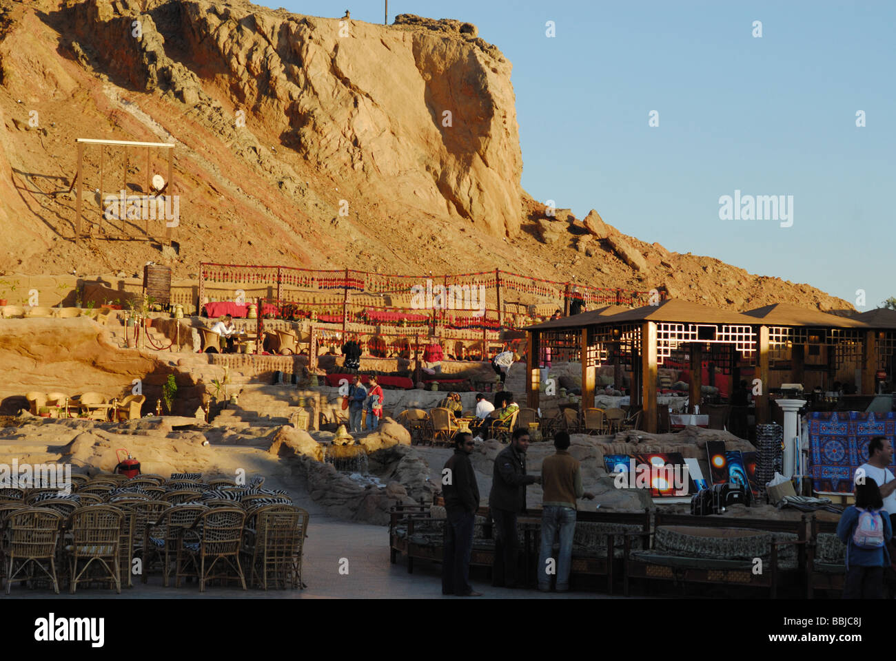 Bar nel vecchio mercato di Sharm el Sheikh Egitto Foto Stock