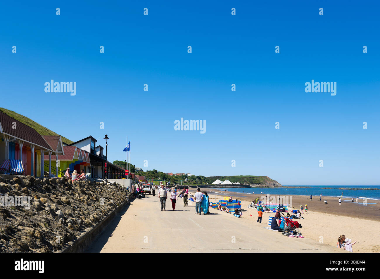 North Bay beach, Scarborough, East Coast, North Yorkshire, Inghilterra Foto Stock