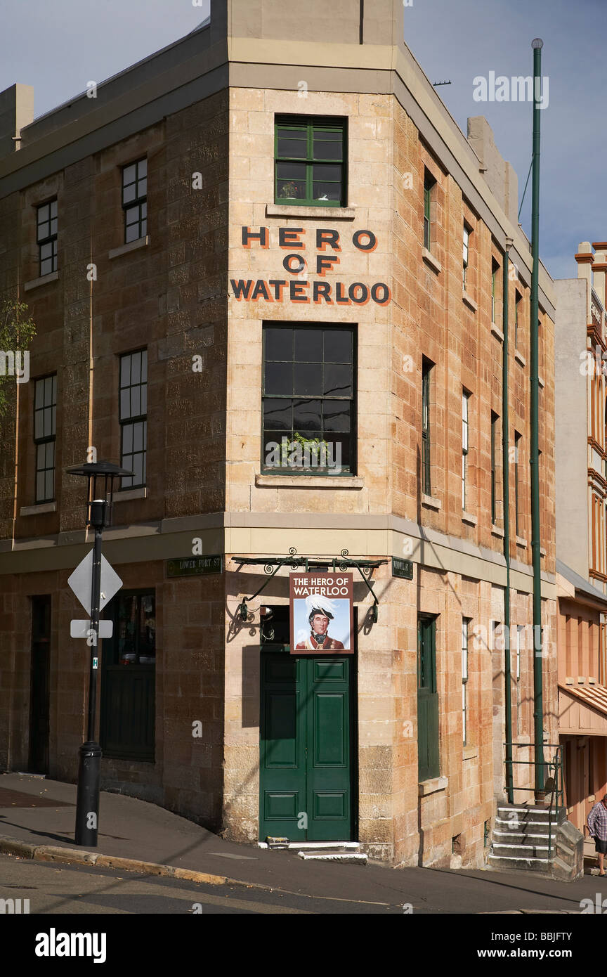 Eroe storico di Waterloo Pub le rocce Sydney New South Wales AUSTRALIA Foto Stock