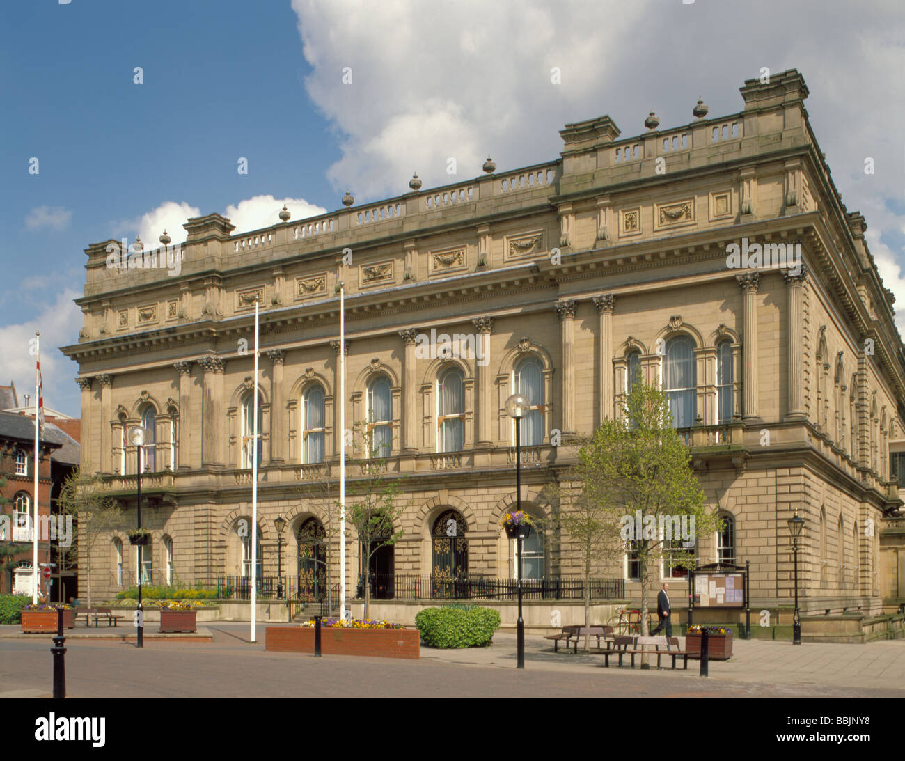 Palazzo Comunale, Blackburn, Lancashire, Inghilterra, Regno Unito. Foto Stock