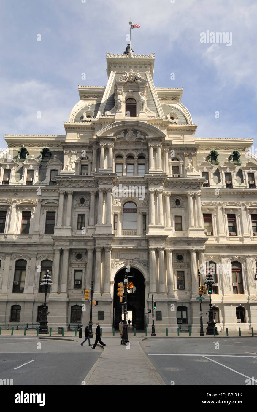 Philadelphia city hall di Filadelfia in Pennsylvania USA Foto Stock
