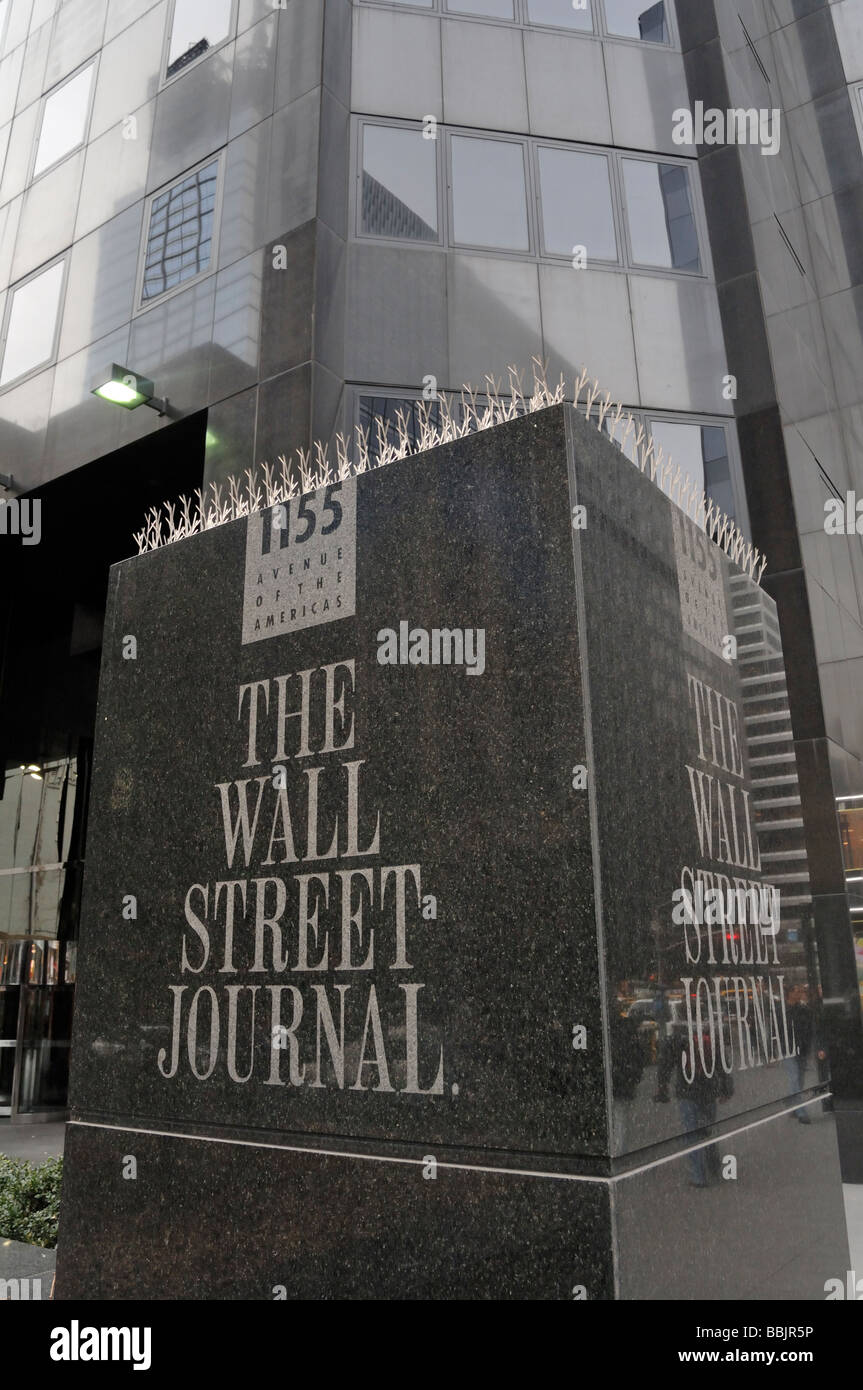 Wall Street Journal New York City NY USA Foto Stock