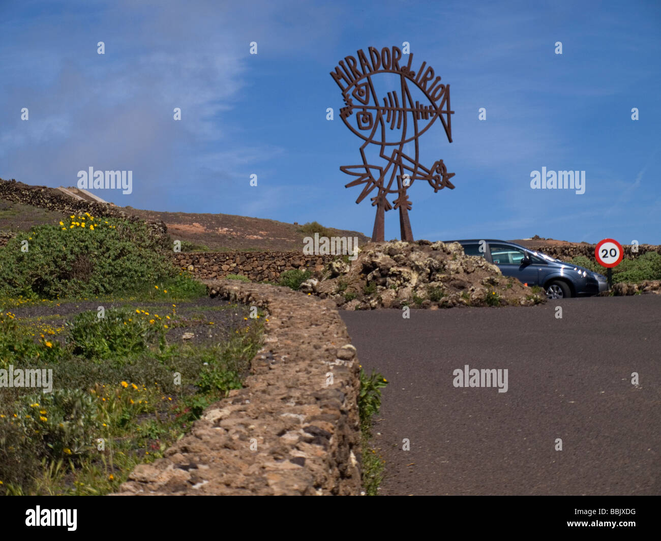 Ingresso al Mirador del Rio Foto Stock