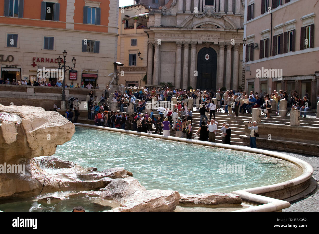 Fontana di Trevi Roma Foto Stock