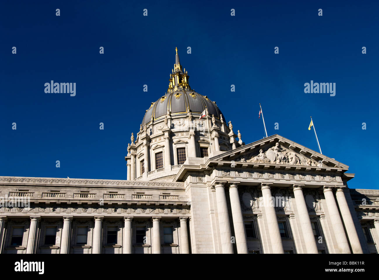 San Francisco City Hall nel Centro Civico Plaza Foto 7 casanf77521 foto copyright Lee Foster Foto Stock