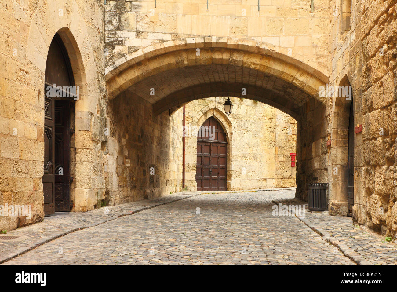 Via medievale Narbonne Languedoc-Roussillon Francia Foto Stock