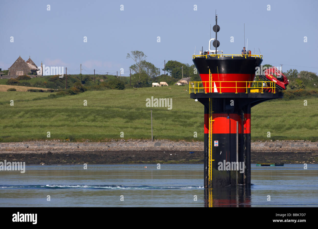 Seagen 1 2 MW di potenza di marea l'installazione il primo nel mondo commerciale corrente di marea del sistema di potenza in Strangford Lough Foto Stock