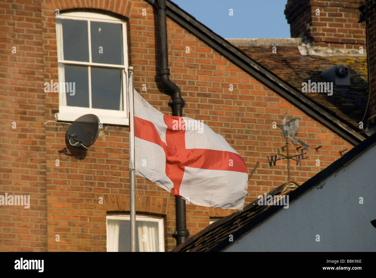 St Georges Cross, Bandiera inglese Foto Stock