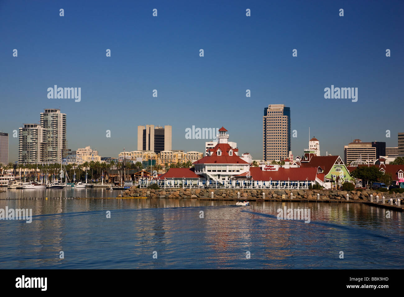 Waterfront Center Long Beach California Foto Stock