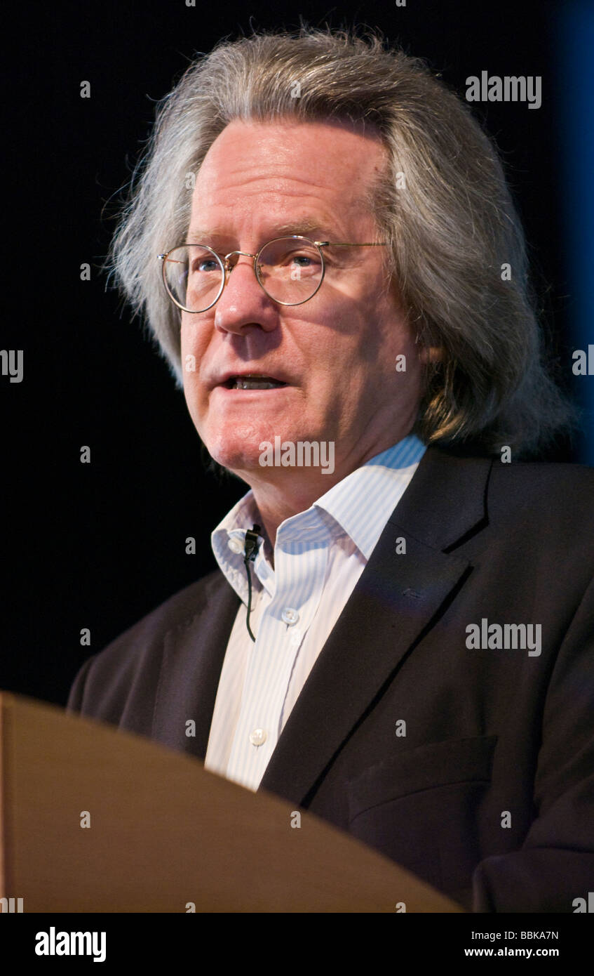 Professore di Filosofia e autore Anthony Clifford un C Temolo raffigurato all'Guardian Hay Festival 2009 Hay on Wye Wales UK Foto Stock