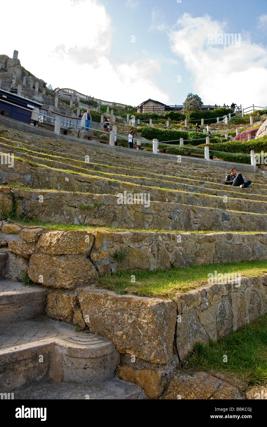 Il Teatro Minack Cornwall Inghilterra, Regno Unito Foto Stock