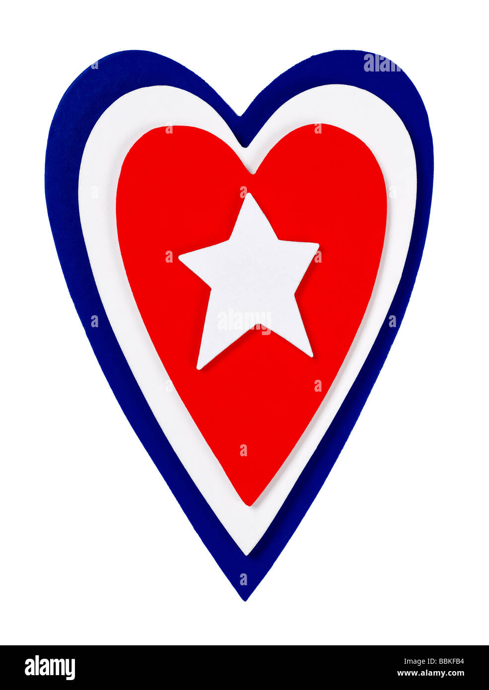 Cuore intaglio del legno Foto Stock