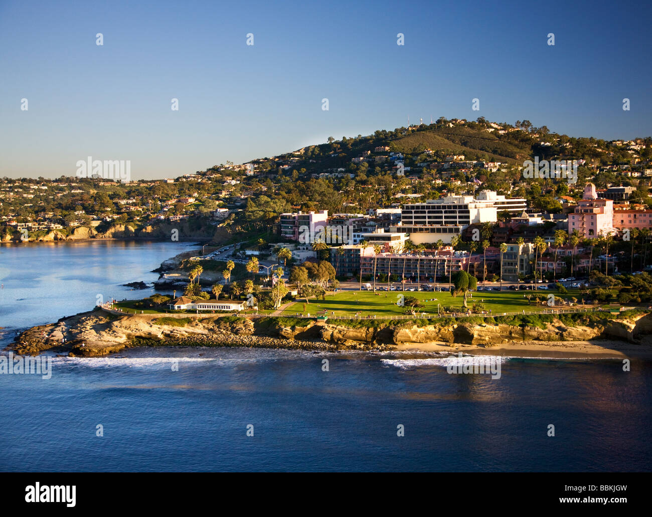 La Jolla Punto e parcheggiare La Jolla San Diego County in California Foto Stock