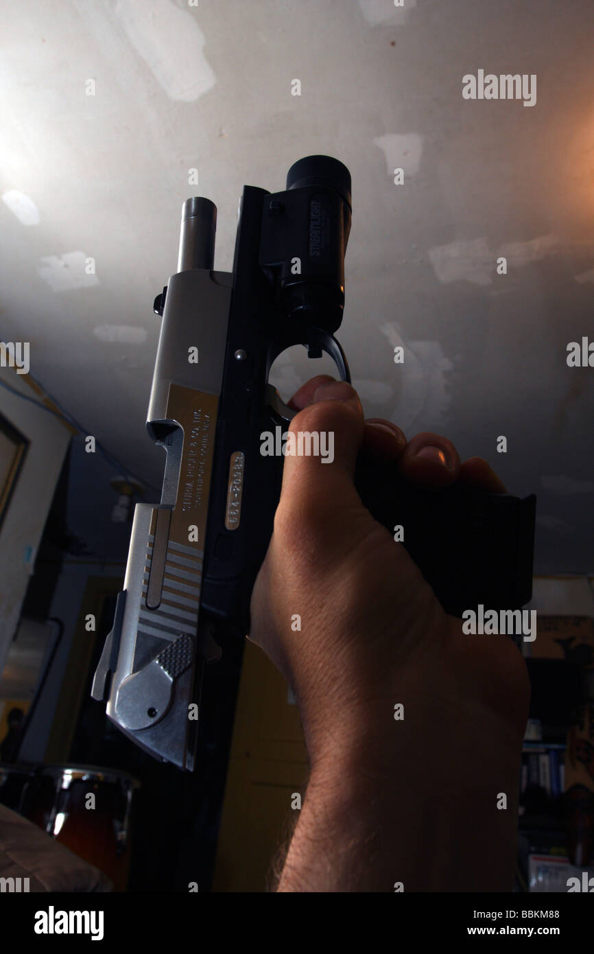 Aprire la diapositiva su Ruger p345 pistola Foto Stock