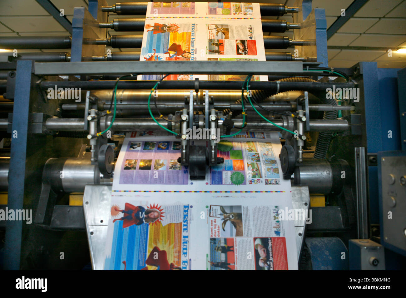 Dijkman Stampa Offset questa società stampa il Financieel Dagblad Dutch Financial times kidsweek e altri media Foto Stock