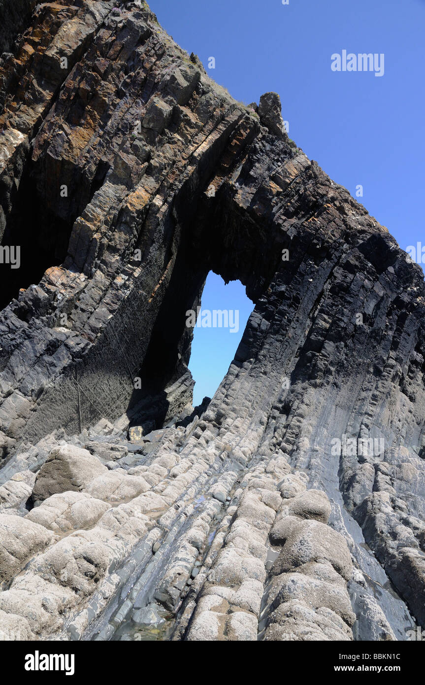 La chiesa nera roccia alla bocca mulino in Devon Foto Stock