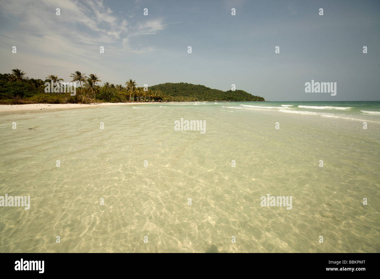 Bai Sao beach, nella parte meridionale dell'isola di Phu Quoc, Vietnam Asia Foto Stock