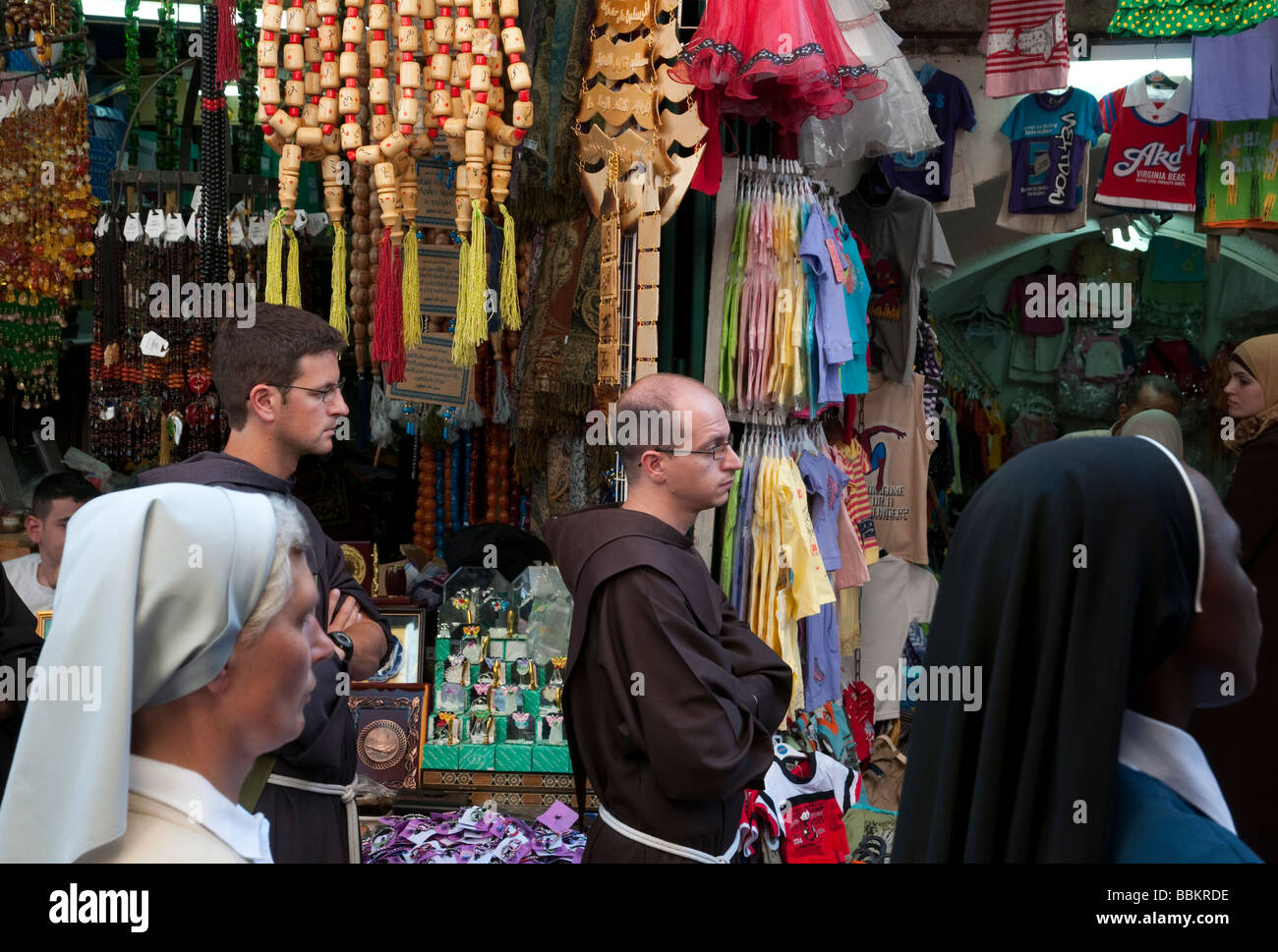 Israele Gerusalemme vecchia città venerdì fransciscan processione Foto Stock