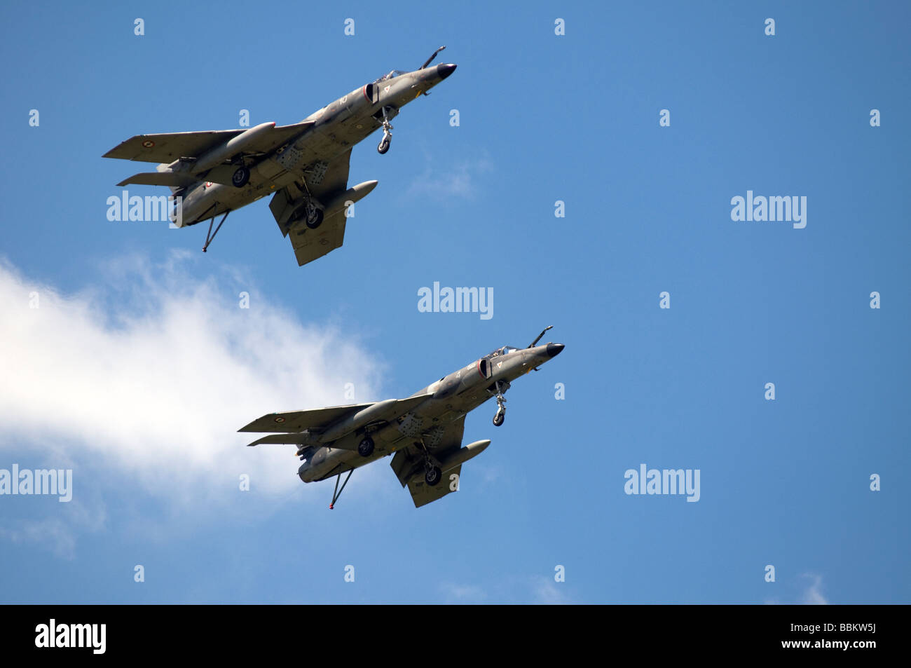 Ferte Alais Marina Francese jet fighter Super Marine Etendart Foto Stock