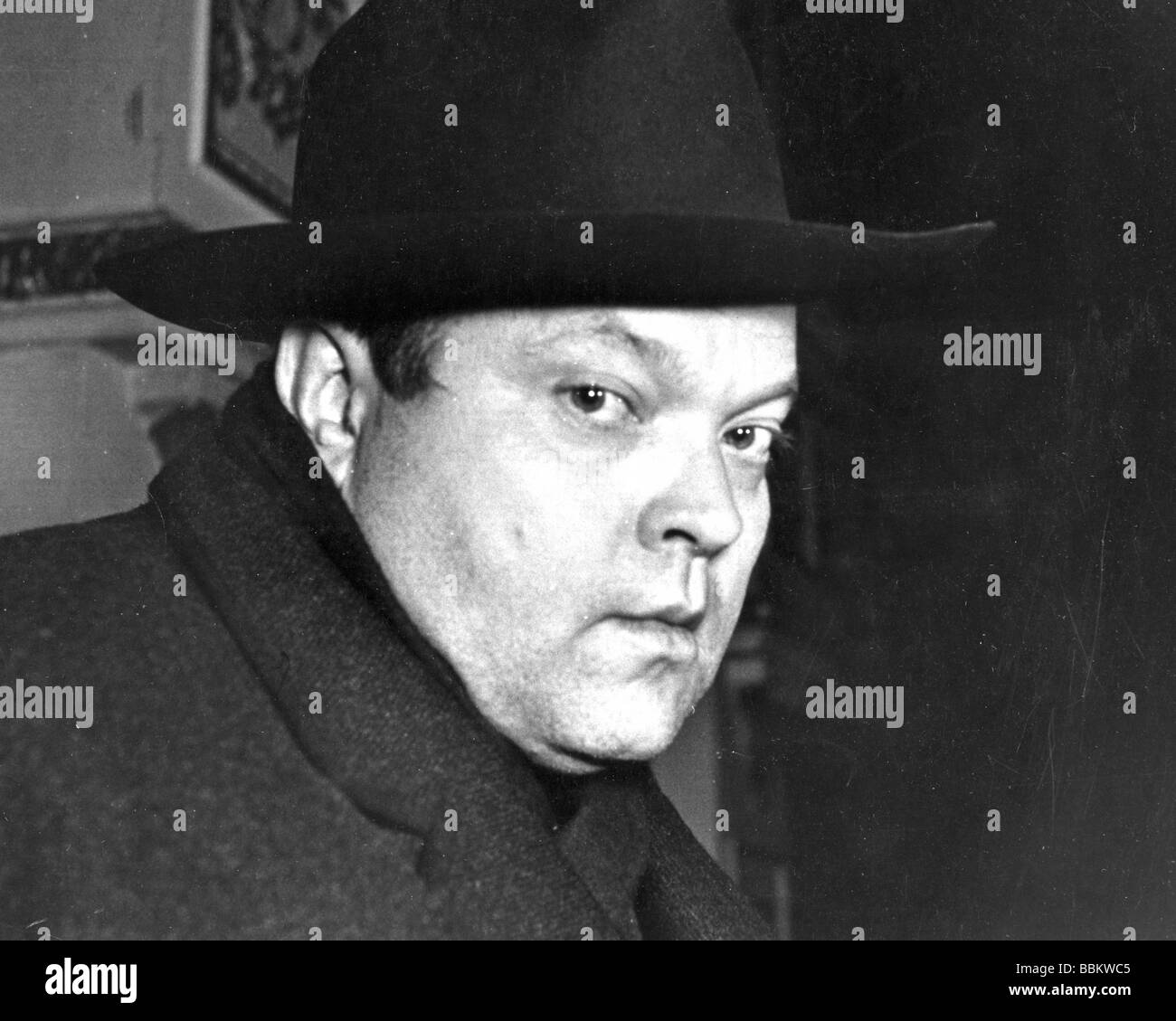 ORSON WELLES - attore statunitense circa 1950 Foto Stock
