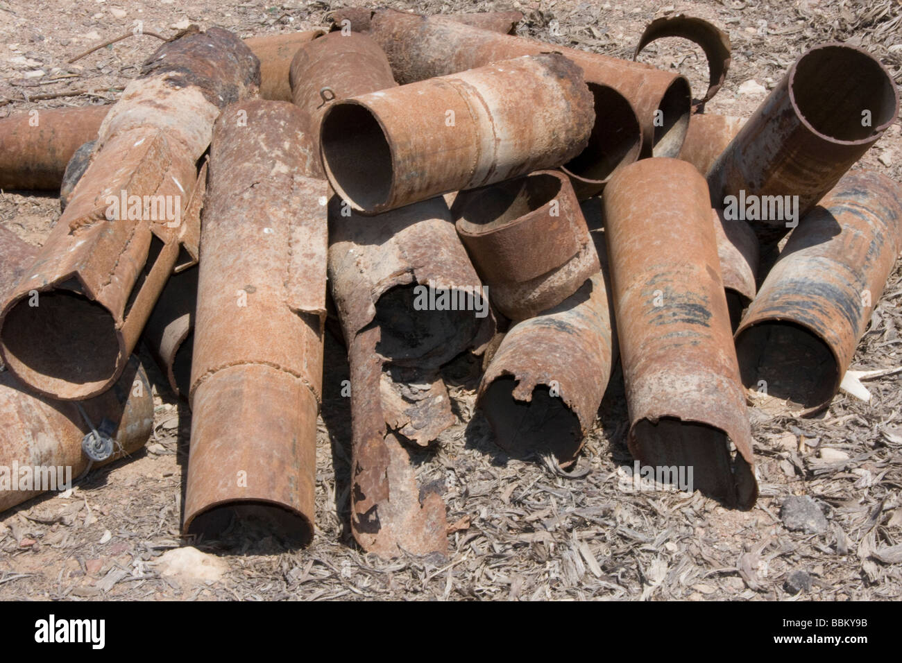 scarto, ferro, tubo Foto Stock