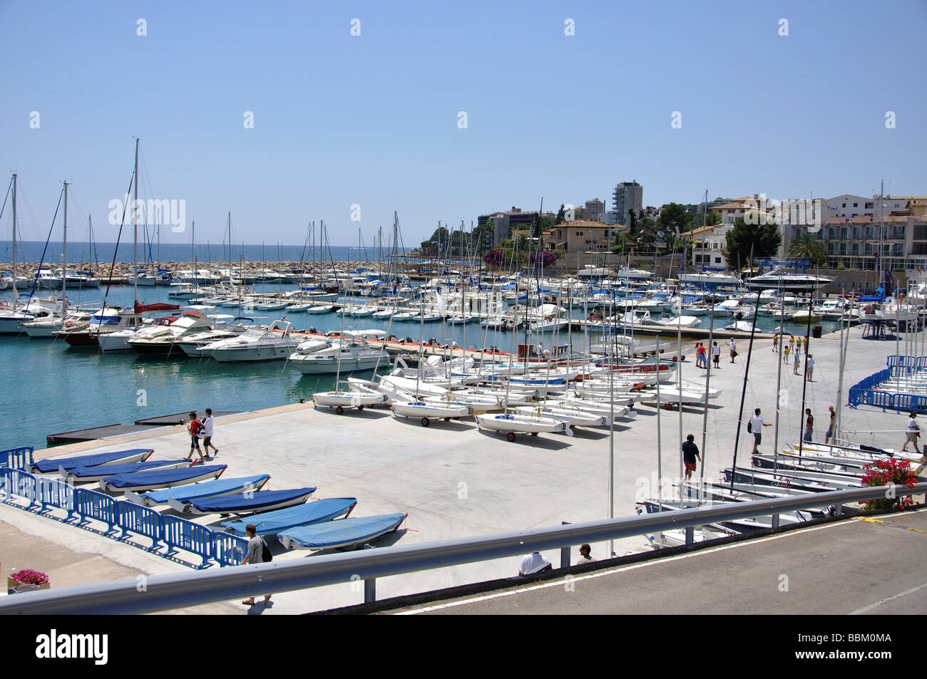 Vista Marina, Cala Major, Palma comune, Maiorca, isole Baleari, Spagna Foto Stock