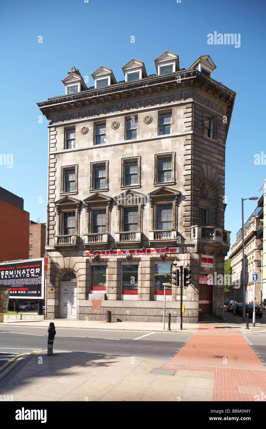 Ex Unione bancaria della costruzione di Manchester Foto Stock