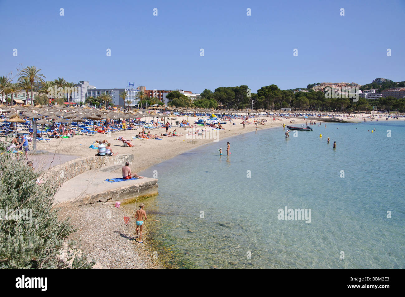 Platja Santa Ponca, Santa Ponsa (Santa Ponca), Mallorca (Maiorca), Isole Baleari, Spagna Foto Stock