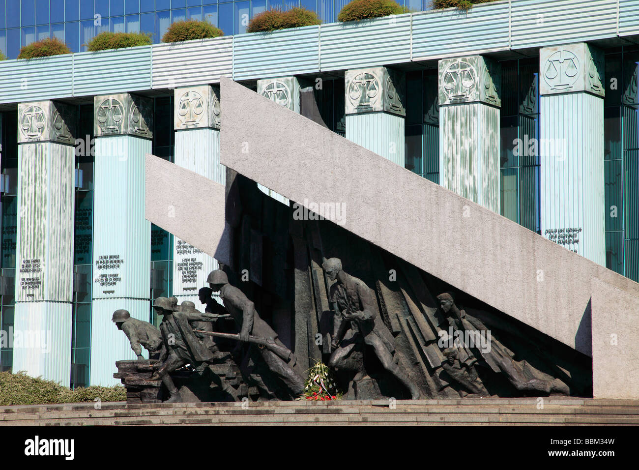 La Polonia Insurrezione di Varsavia monumento Foto Stock