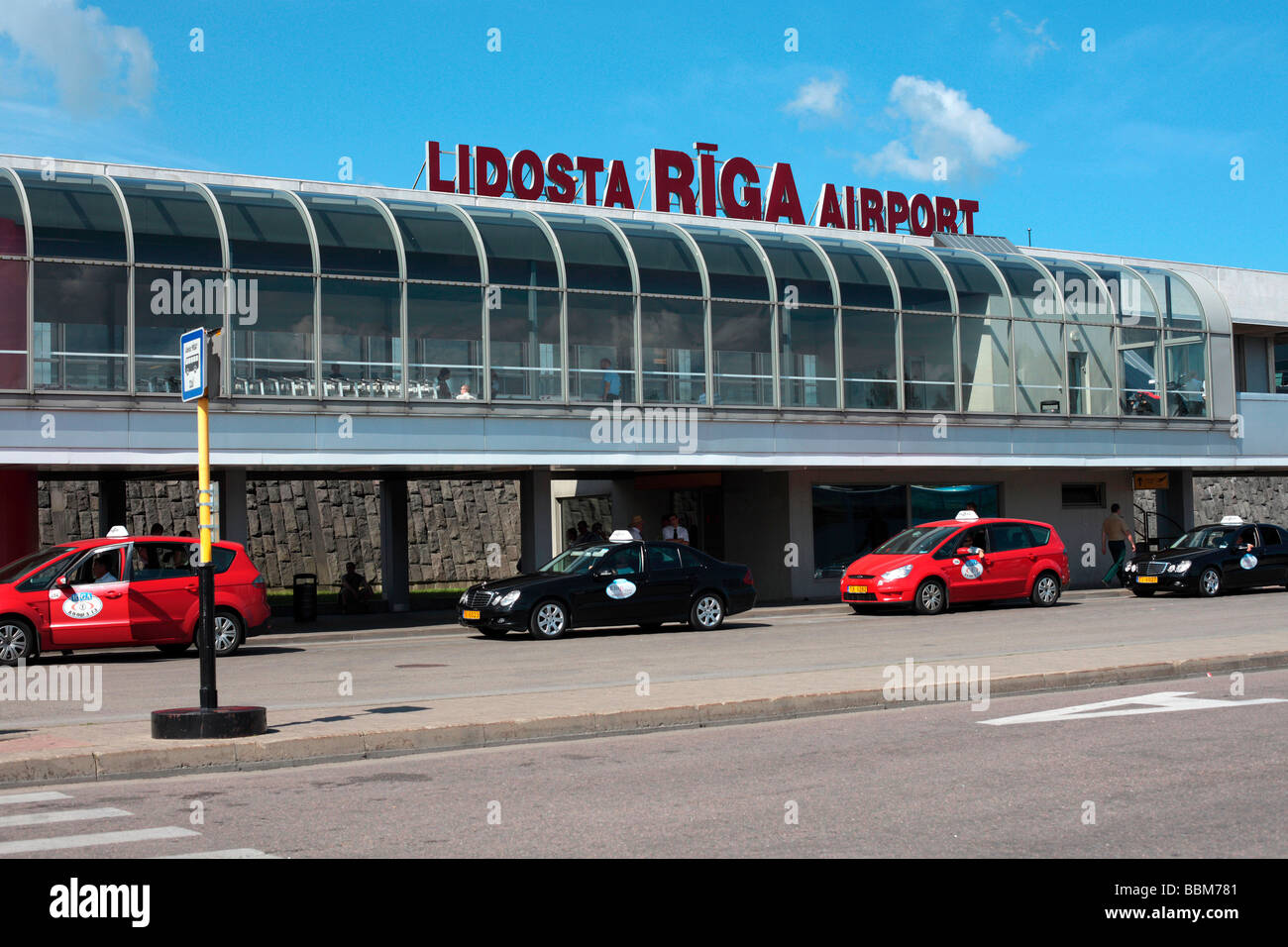 Aeroporto internazionale di Riga, Lettonia Foto Stock