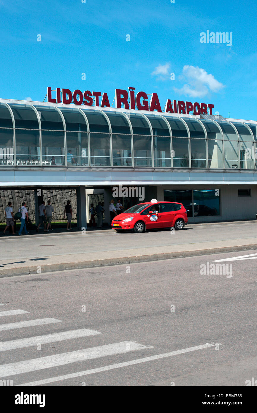 Aeroporto internazionale di Riga, Lettonia Foto Stock