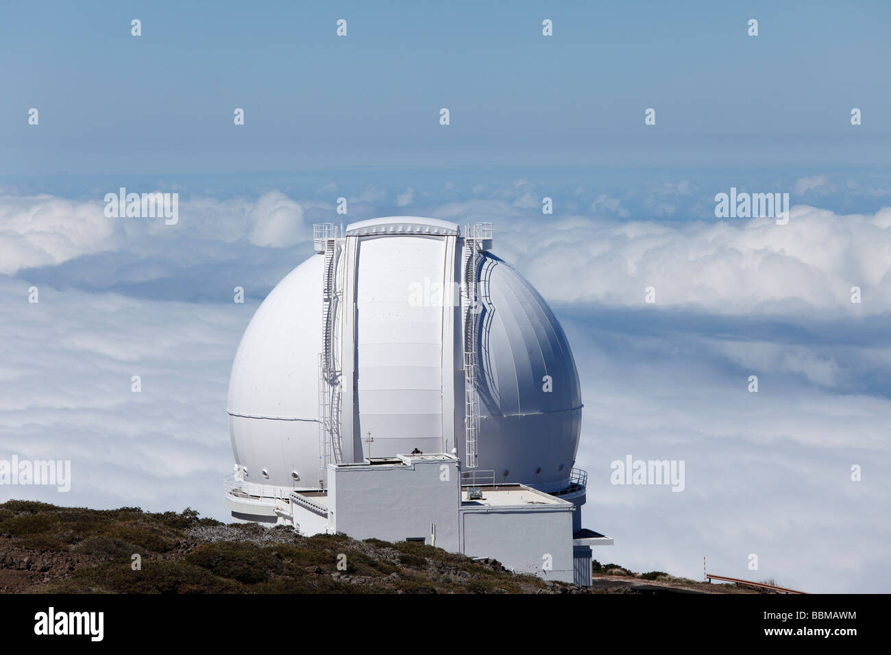 Osservatorio sul Roque de los Muchachos, La Palma Isole Canarie Spagna Foto Stock