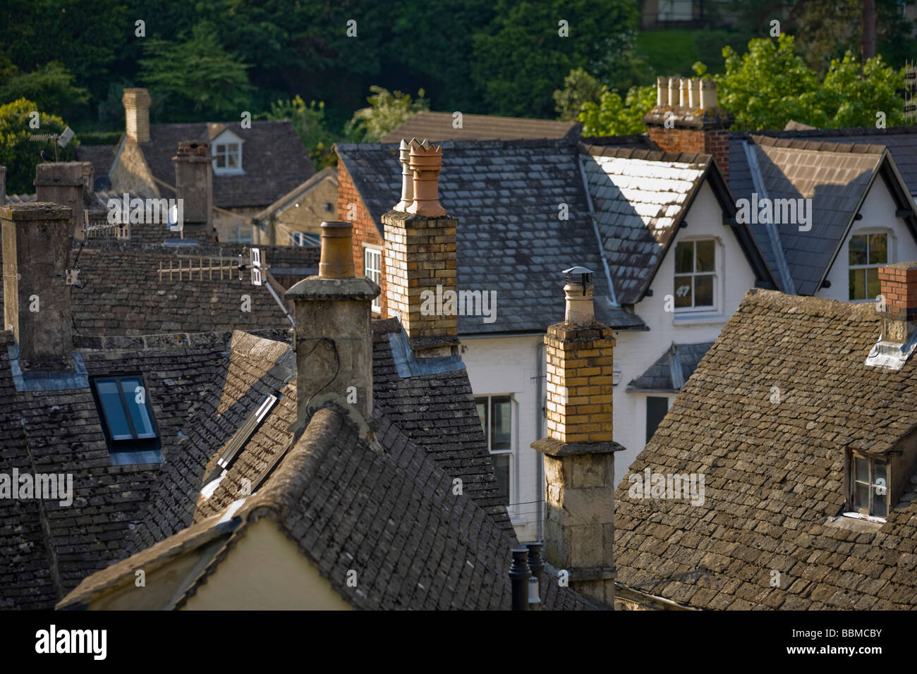 Nailsworth Centro Città Foto Stock