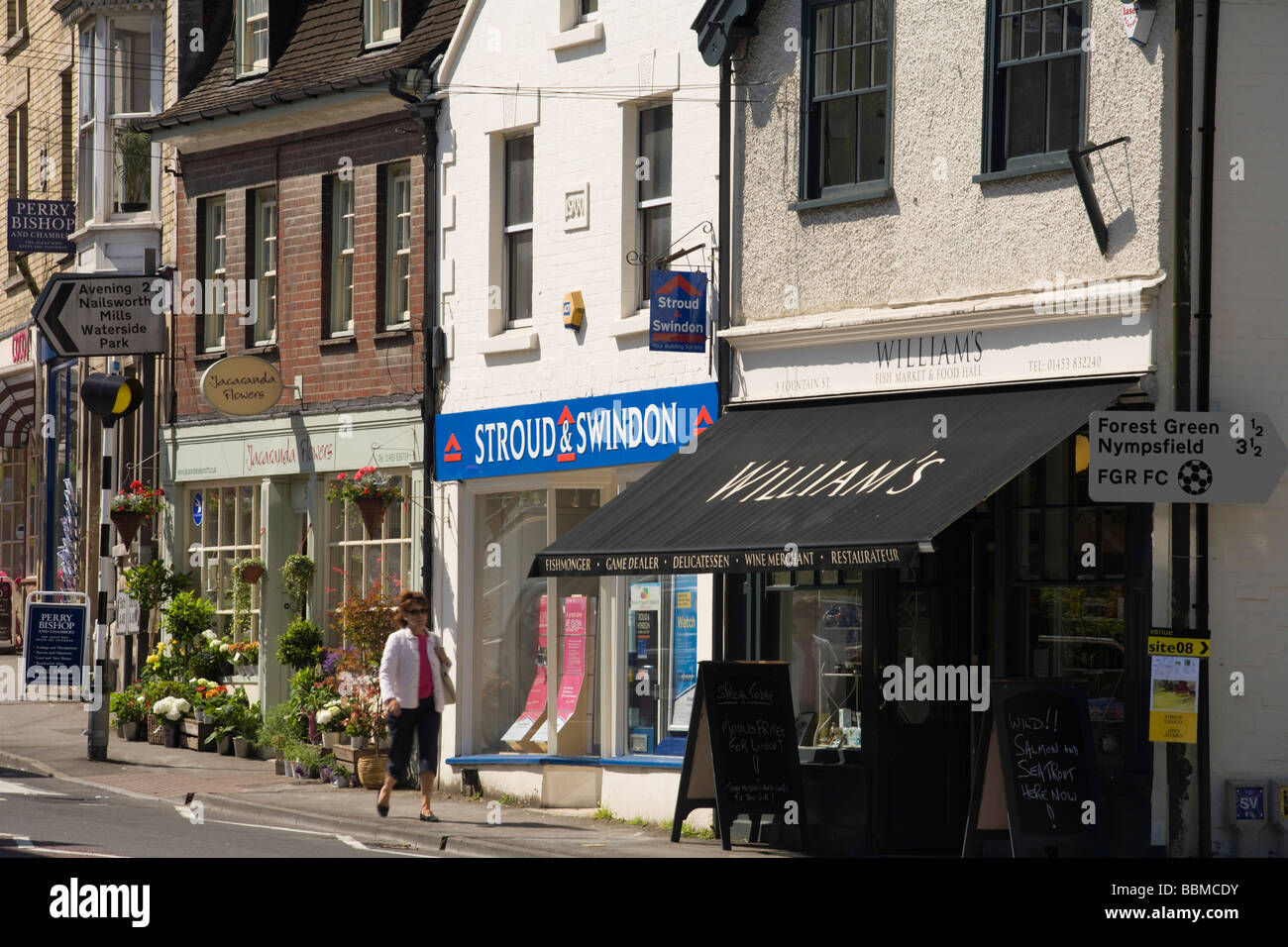 Nailsworth Centro Città Foto Stock