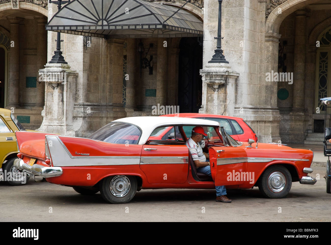 Cuba, La Habana. Vintage American Cars, Havana Foto Stock