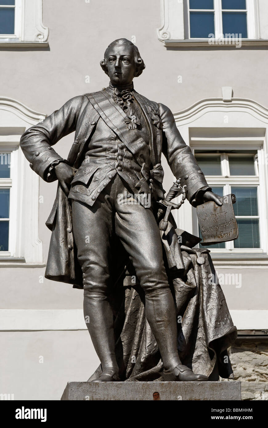 Monumento imperatore Giuseppe II, 1741-1790, Lienz, Tirolo orientale, Austria, Europa Foto Stock