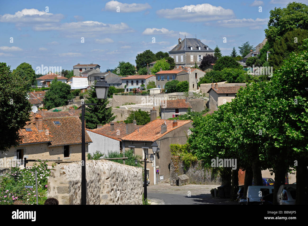 Il quartiere medievale di Parthenay, Deux-Sevres, Francia. Foto Stock