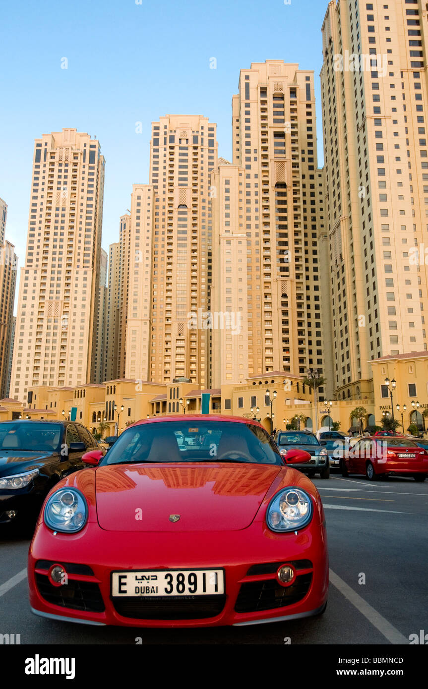 Jumeirah Beach Residence nuovo sviluppo di lusso a Dubai Foto Stock