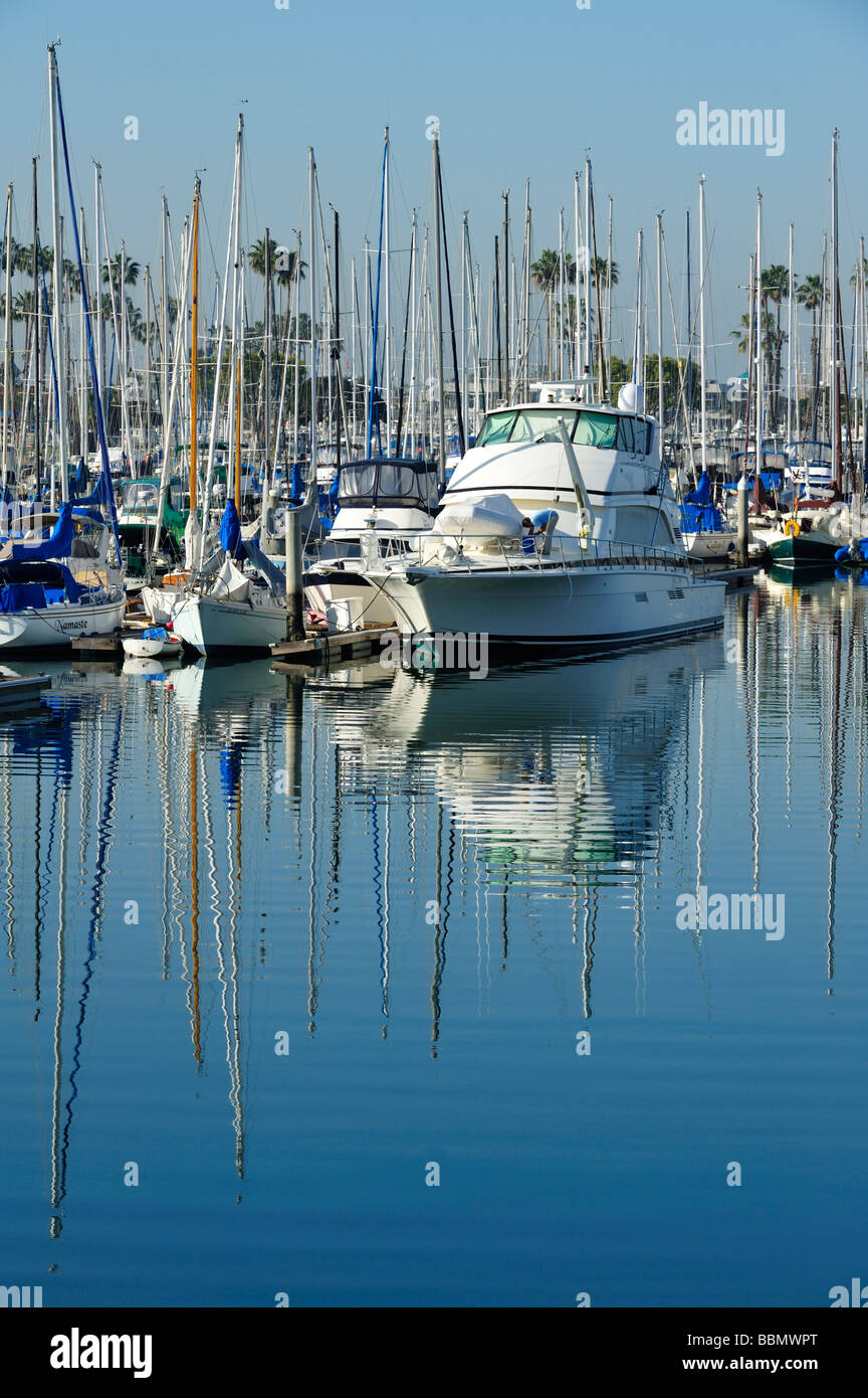 Alamitos Bay Marina Center, Napoli CA Foto Stock